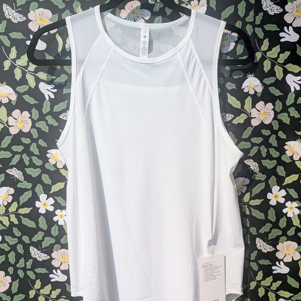LULULEMON SCULPT TANK TOP IN WHITE